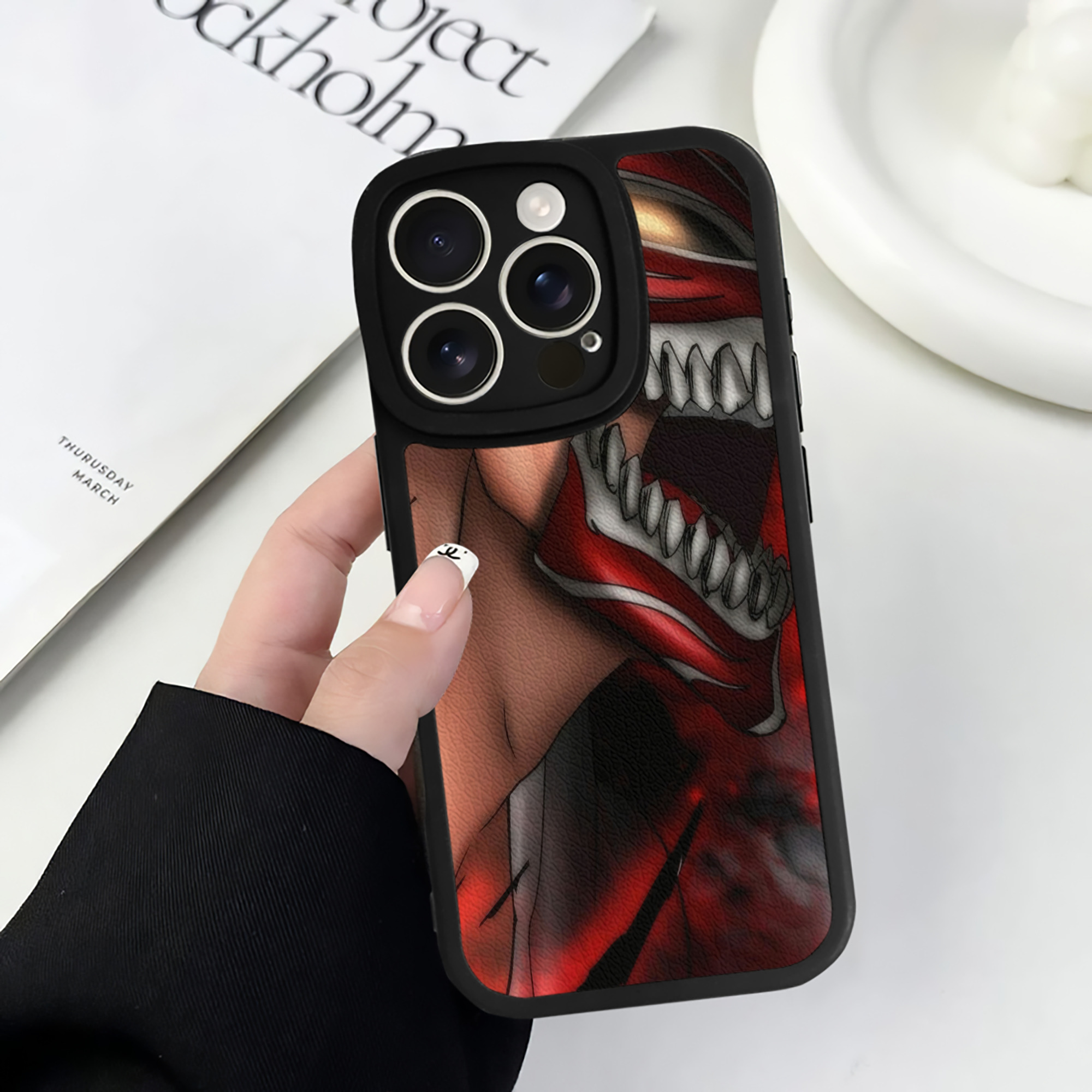 （画像用） ブリーチ BLEACH 【iPhone 16シリーズ対応】シリコンスマホケース（レザー調） 材質：シリコン